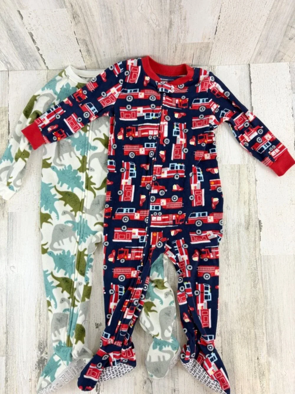 Carter's Sz 2T Lot of 6 Footed Pajama Sleeper Fleece